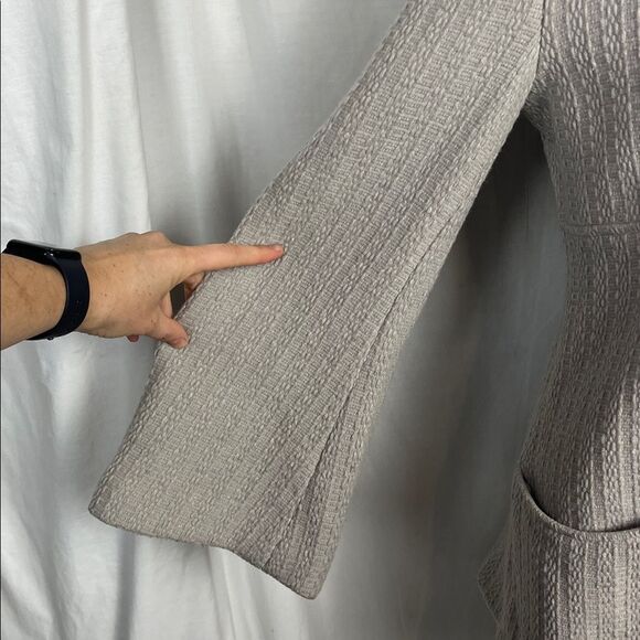 Vintage Mackage Wool Gray Button Up Coat with Bell Sleeves - Picture 5 of 15